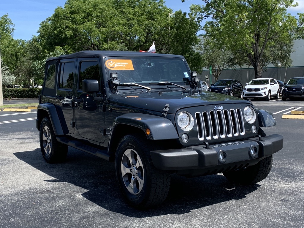 In Network Pre Owned 2017 Jeep Wrangler Unlimited Sahara 4WD 4D Sport 